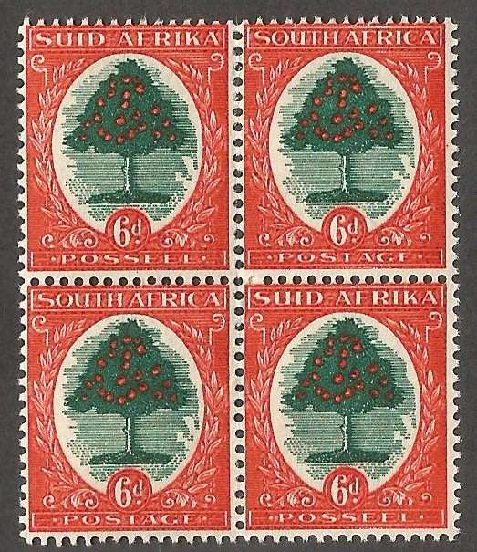 Union of South Africa SACC60a stronger background open scrolls -MNH CV R1300