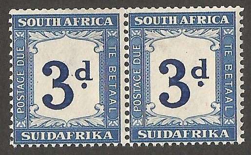 Union of South Africa Postage dues SACC27a. Upright WMK. MNH