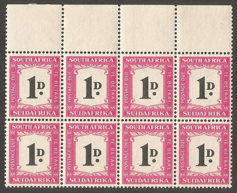 Union of South Africa Postage dues SACC34 SGD35