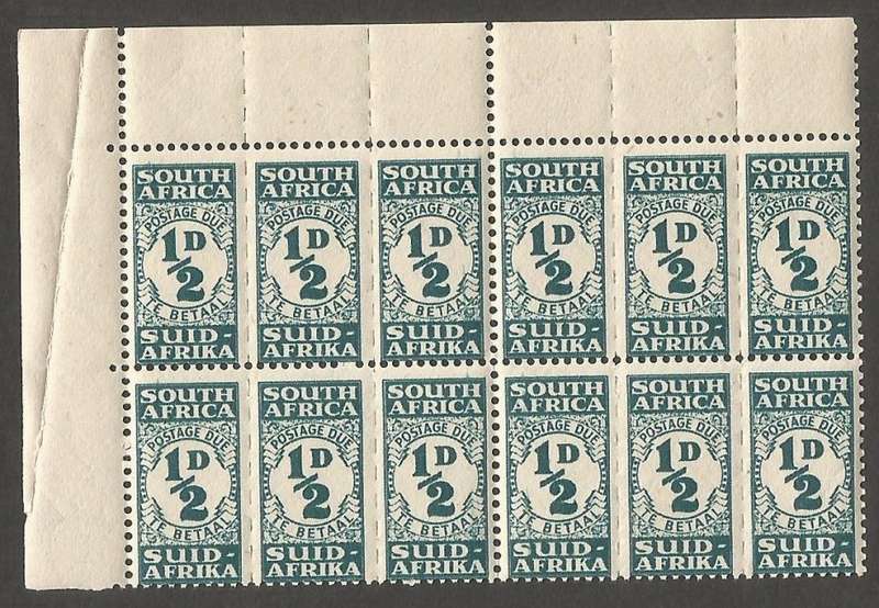 Union of South Africa Postage dues SACC29 SGD30