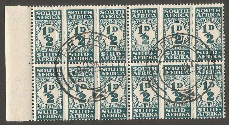 Union of South Africa Postage dues SACC29 SGD30