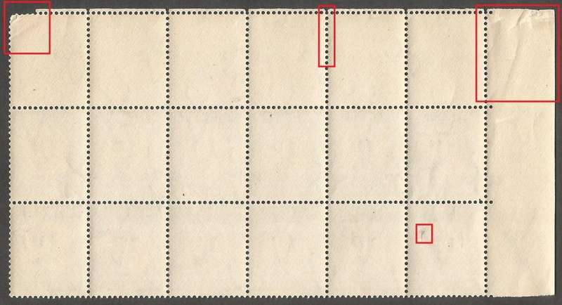 Union of South Africa Postage Dues SACC33 SGD34. Roller flaws
