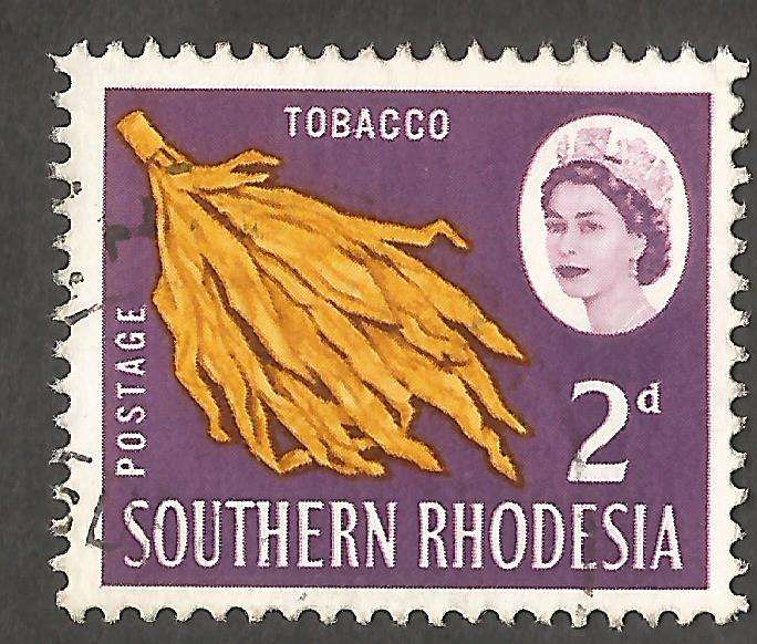 Southern Rhodesia- 2d- Used- Cancel- Variety- lighter shade