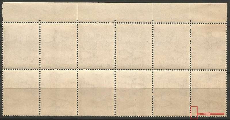 Union of SA SACC91 Large war 4d, Right hand of Top Arrow Marginal piece- MNH