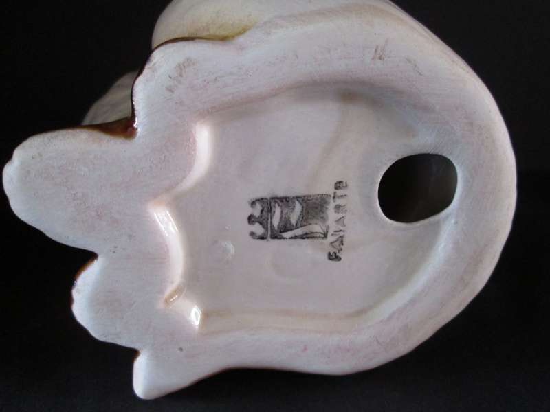 Faiarte Cat ornament Vintage /Collectible Porcelain/Ceramic