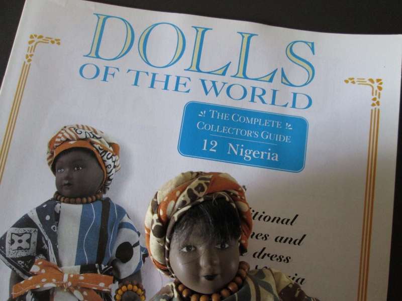 Dolls of The World- No 12- Porcelain Doll- Nigeria- Nigerian Costume + Collector`s Guide