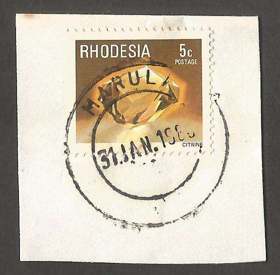 Rhodesia  Postmark / cancel. 1988 Marula