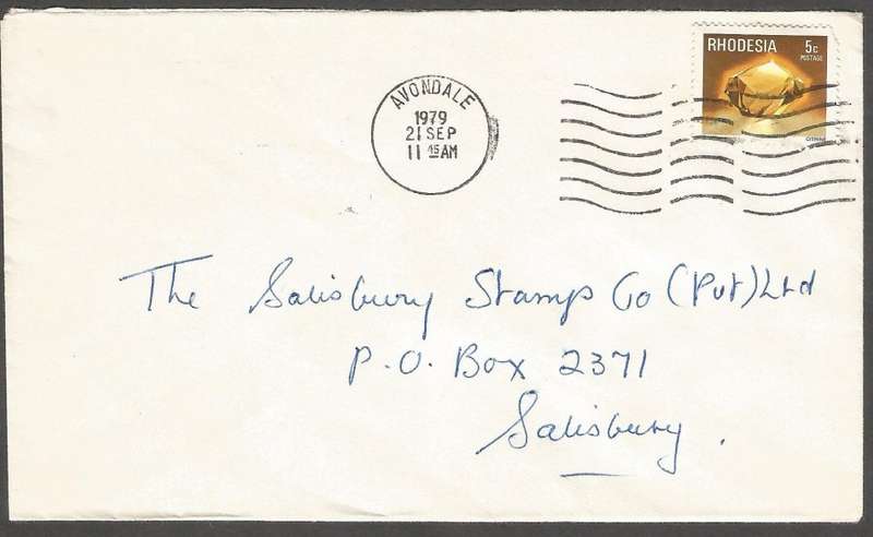 Rhodesia - 1979- Avondale Cancel- Domestic Mail- Cover- FDC- Used- Postmark- Post Mark