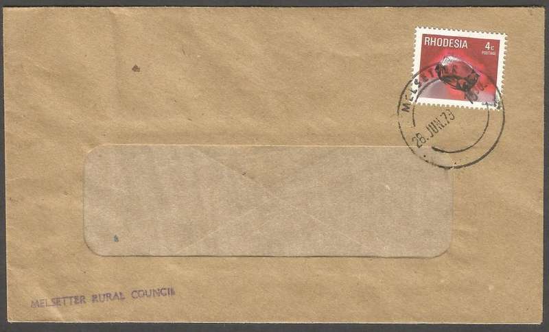 Rhodesia - 1979- Melsetter Rural Council Cancel- Domestic Mail- Cover- FDC- Used Postmark- Post Mark