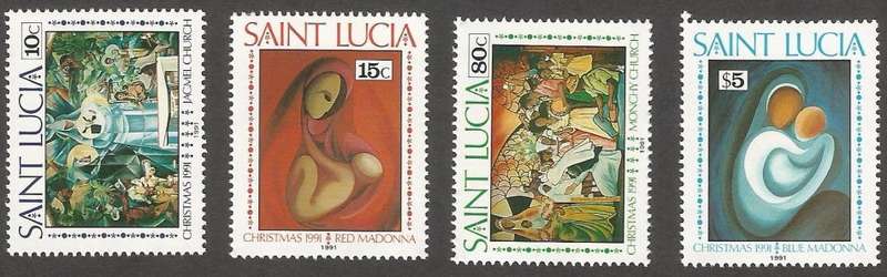 St. Lucia 1991 Christmas MNH