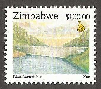 Zimbabwe- 2000 - Tokwe Mukorsi Dam- $100.00- MNH- Thematic- Dam`s