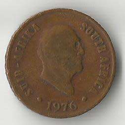 Coins - Republic of South Africa- 1976- 1c- Numismatics- Circulated