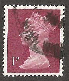 GB Machin- Used- Cancel- Postmark- Post Mark