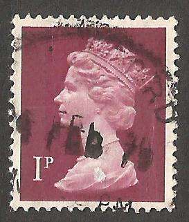 GB Machin- Used- Cancel- Postmark- Post Mark