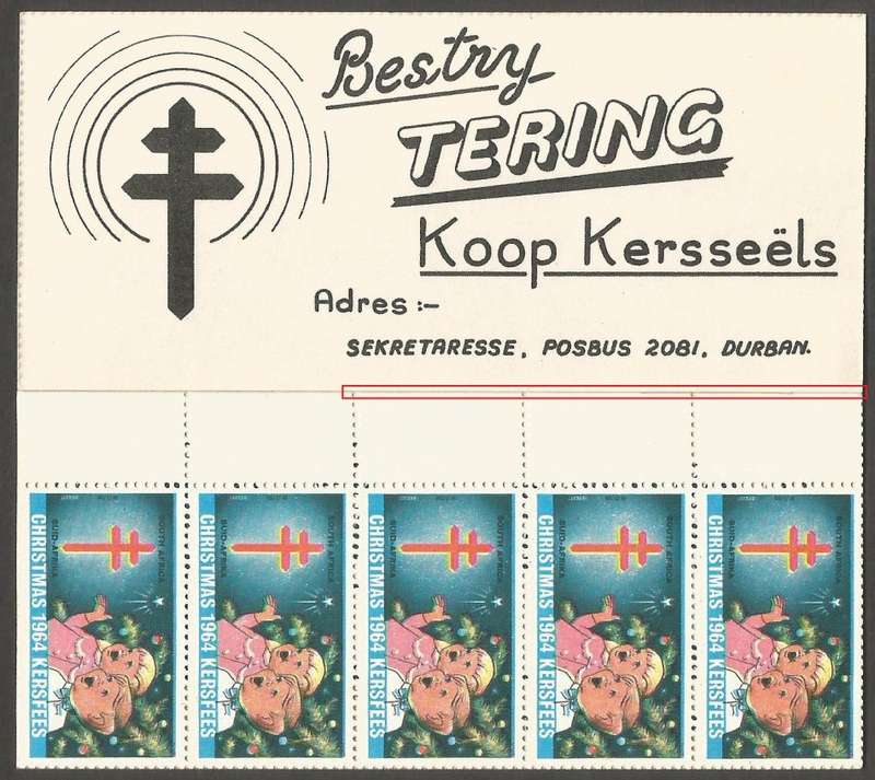 Republic of South Africa - 1964- Christmas Stamp Booklet- 10c- Unused- Complete