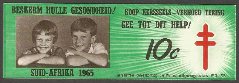 Republic of South Africa - 1965- Christmas Stamp Booklet- 10c- Unused- Complete
