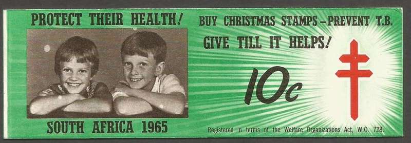 Republic of South Africa - 1965- Christmas Stamp Booklet- 10c- Unused- Complete