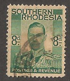 Southern Rhodesia SACC47 - Single- Used- Cancel- Postmark- Post Mark CV R70
