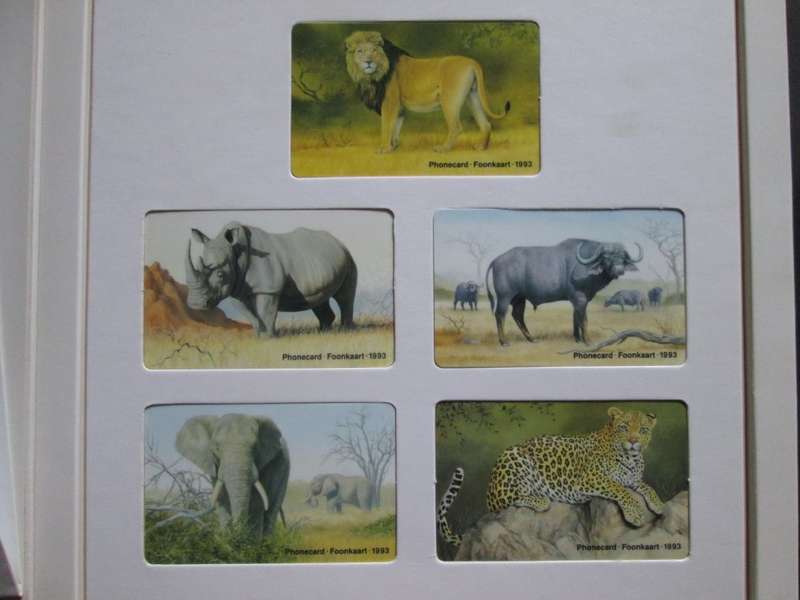 1993- Telkom Phonecards- The Big Five Presentation Pack - R10 Cards-  Vintage-Collectable