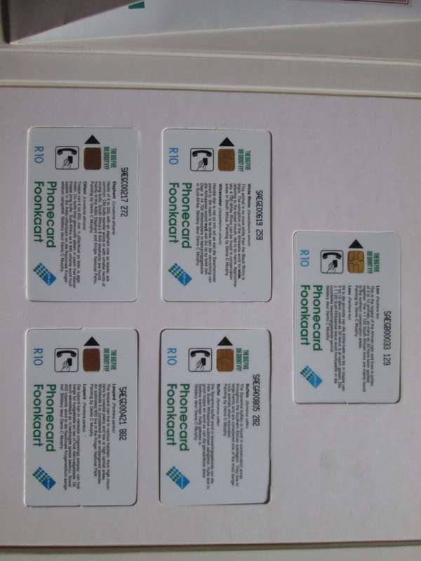 1993- Telkom Phonecards- The Big Five Presentation Pack - R10 Cards-  Vintage-Collectable