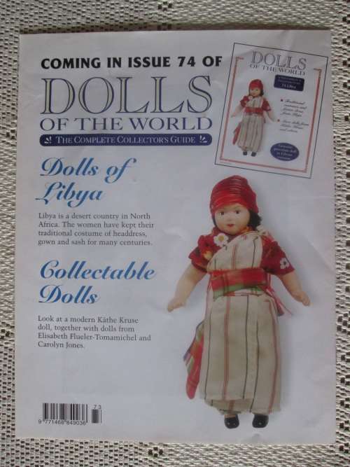 Dolls of The World- No 73 - Porcelain Doll- Cameroon- Cameroon Costume + Collector`s Guide