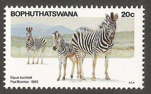 Bophuthatswana- MNH- Single- Thematic- Fauna- Wild Animals- 1983