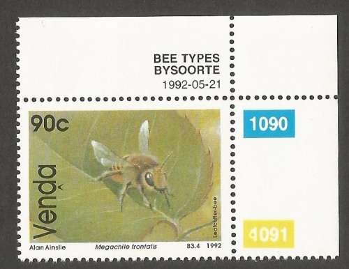 Venda - 1992 SACC240 Bees - MNH- Single Stamp- Thematic - Insect - Invertebrates