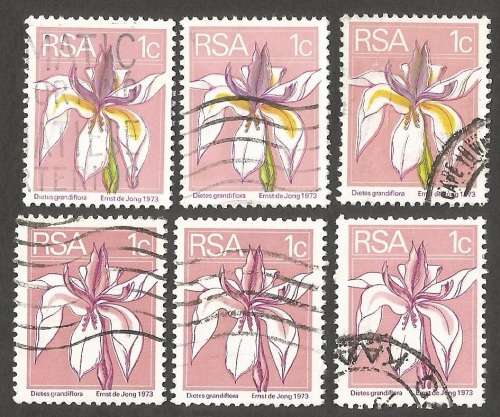 Republic of South Africa Grouping of  2nd Definitive 1c Postmarks / Cancel