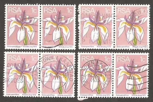 Republic of South Africa Grouping of 2nd Definitive 1c Postmarks / Cancel
