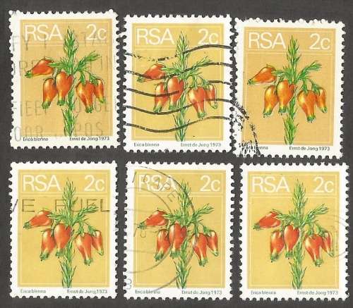 Republic of South Africa Grouping of 2nd Definitive 2c Postmarks / Cancel