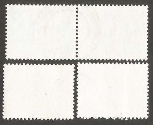 Republic of South Africa Grouping of  2nd Definitive Mixed Variety, white dot above 7c fish tail