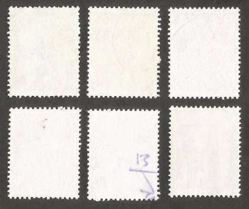 Republic of South Africa Grouping of  2nd Definitive 3c Geranium. Post mark / Cancel