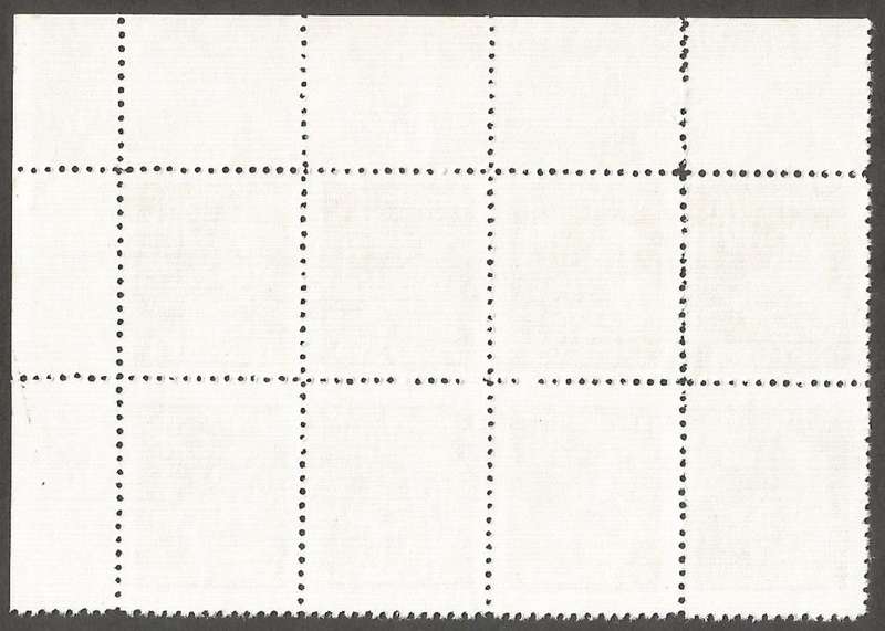 Zimbabwe Incomplete Perforation Revenue Stamps. 10c Value. SLightest Double Perf in the margin