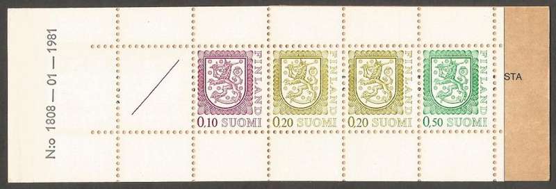Finland 1981 Booklet #1808 - 01 - 1981