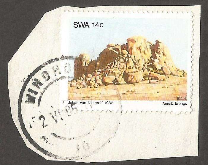 South West Africa- Used- On paper- Cancel- Post mark- Postmark-Thematic