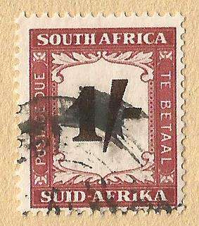 Union of South Africa SACC43 - Used- Cancel- Postmark- Post mark- Thematic