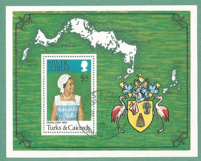 Turks and Caicos Island- Silver Jubilee- MNH- M/S- Thematic
