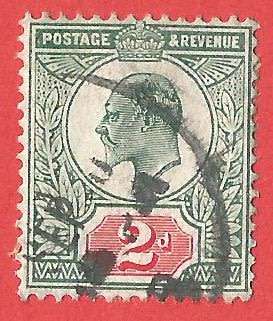 England King Edward VII SG226 - Used- Cancel- Postmark- Post Mark-Thematic