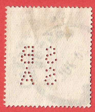England King Edward VII SG315? - Used- Cancel- Postmark- Post Mark-Thematic. SBSA PERFIN