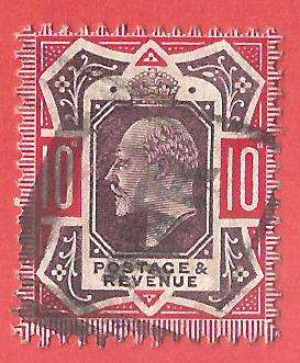 England King Edward VII SG254?- Used- Cancel- Postmark- Post Mark-Thematic