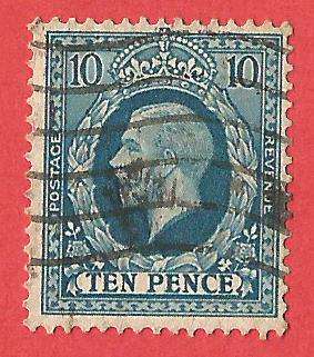 England King George V SG448 - Used- Cancel- Postmark- Post Mark-Thematic