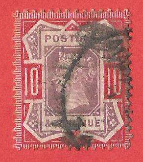 England Queen Victoria SG210?  - Used- Cancel- Postmark- Post Mark-Thematic