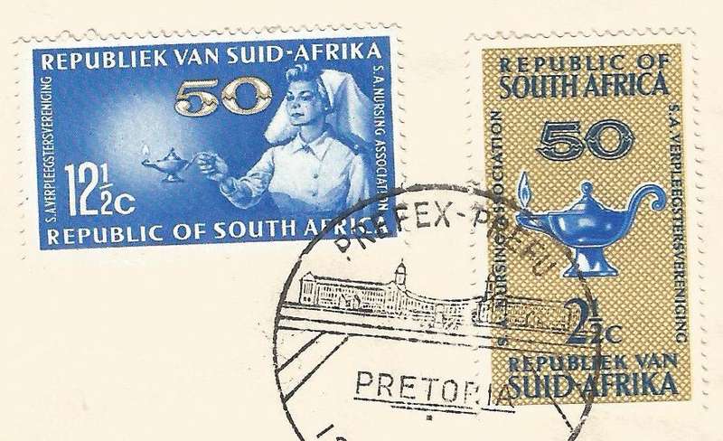 RSA- FDC- 50th Anniv.  S.A Nursing Association- Private Cover-1964- Used- Cancel- Pretoria