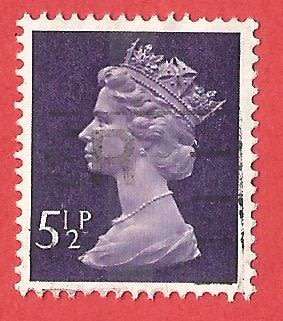 GB Machin- Used- Cancel- Postmark