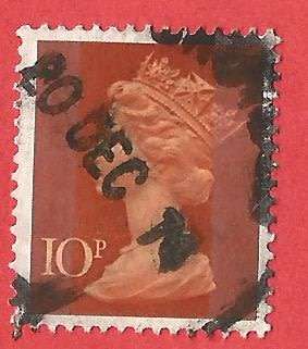 GB Machin- Used- Cancel- Postmark