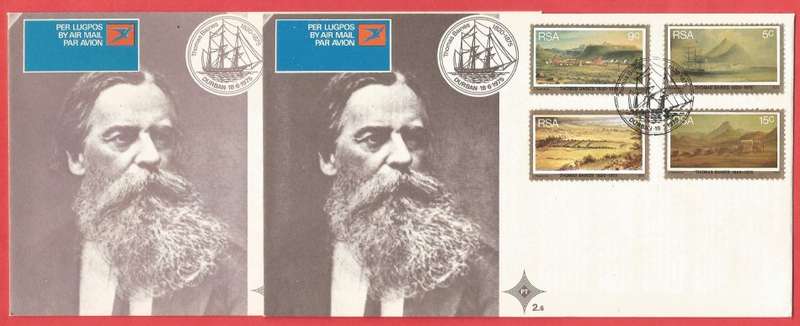 RSA- FDC- Thomas Baines - SACC2.6 -1975- Cancel- Durban Different FDC Shades