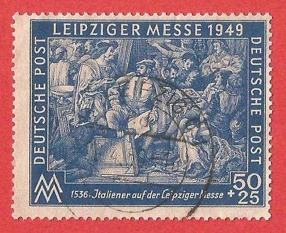 Germany Russian zone 1949 Leipziger Spring Fair - Cancel- Post Mark- Postmark- Used