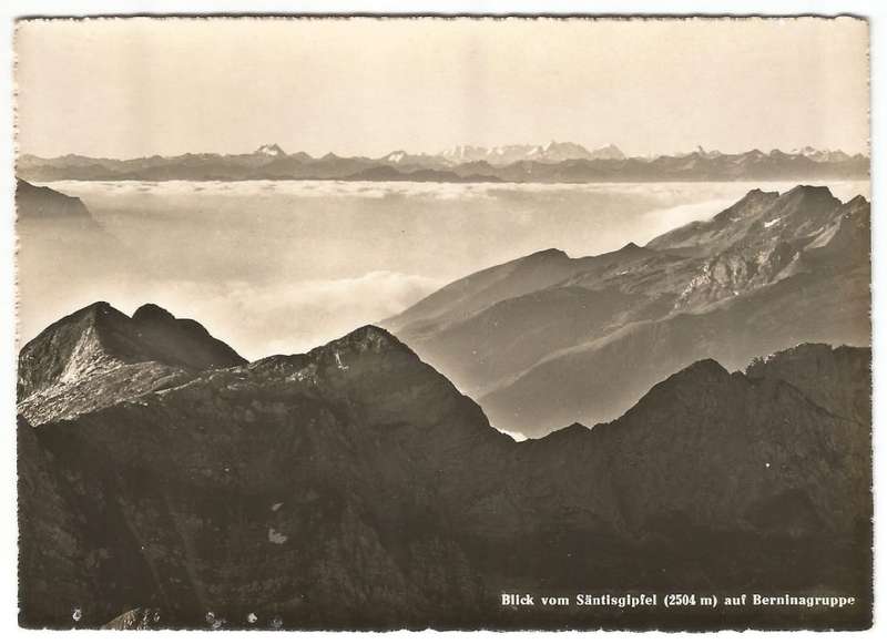 Post Card - Unused- Blick Vom Santisgipfel (2504m) auf Berninagruppe- 9925