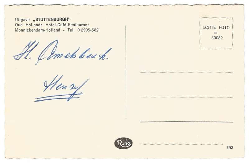 Post Card - STUTTENBURGH- 862- Unused