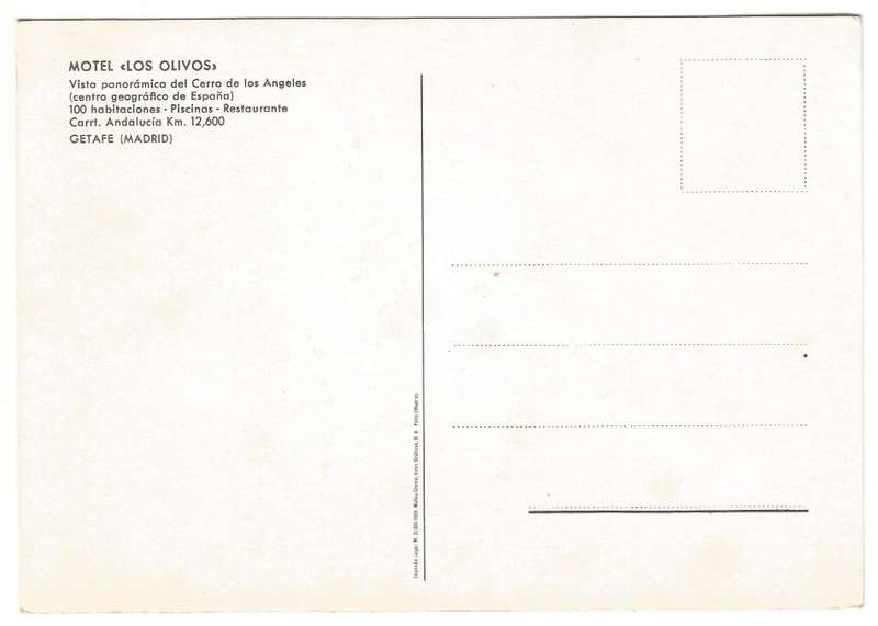 Post Card - MOTEL- LOS OLIVOS - Unused